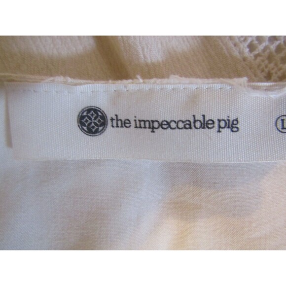 The Impeccable Pig Jenny Mini Dress Laced Boho Hippie Size L - Picture 7 of 8